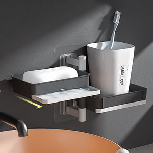 Ponsvrije zeephouder voor wandmontage