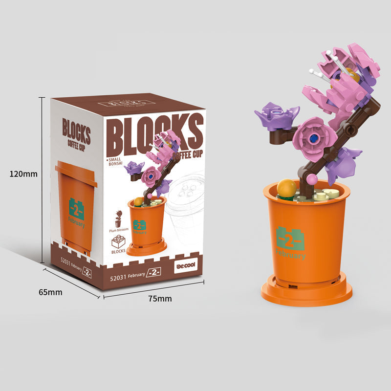 Koffiekopjes planten potblokken