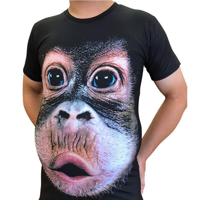 Grappig Gorilla 3D T-shirt