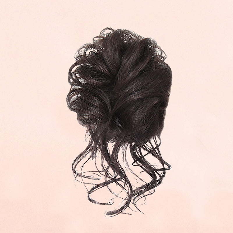 Rommelige knot haarstukjes