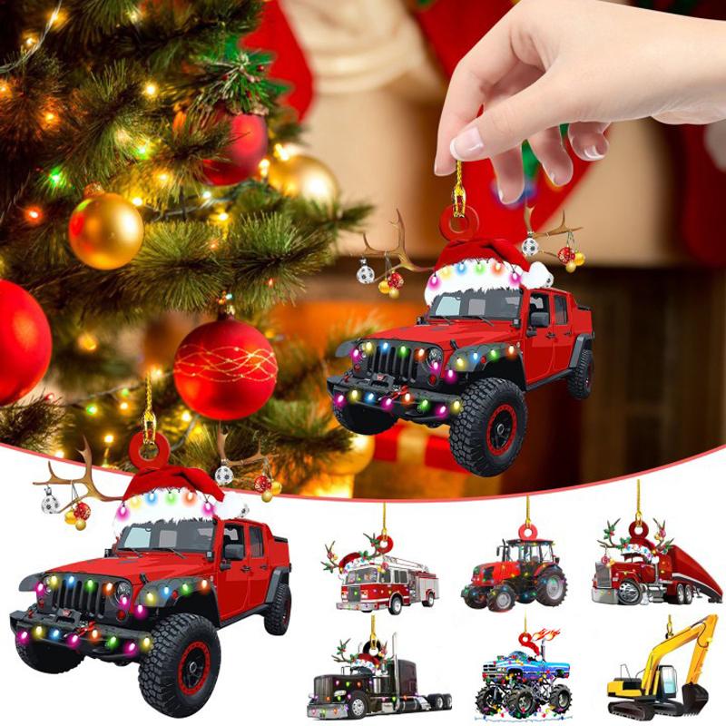Auto-Boot-Kerstijzer Ornament