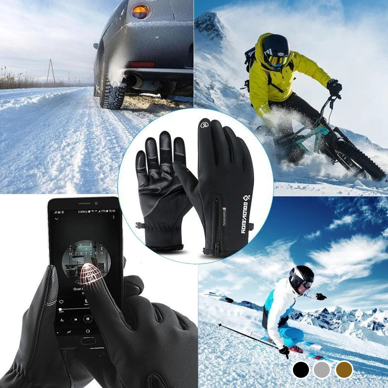 Warme waterdichte handschoenen met touchscreen