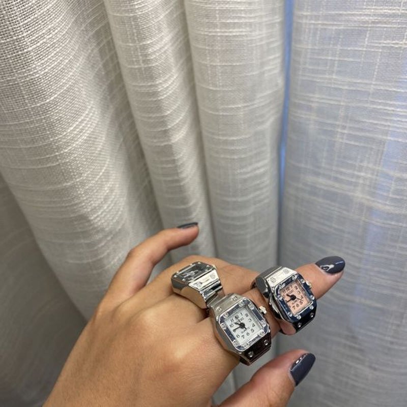 Ring met echt horloge voor koppels