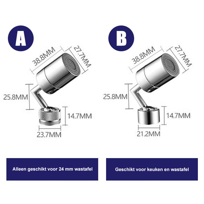 Kraan met sproeifilter