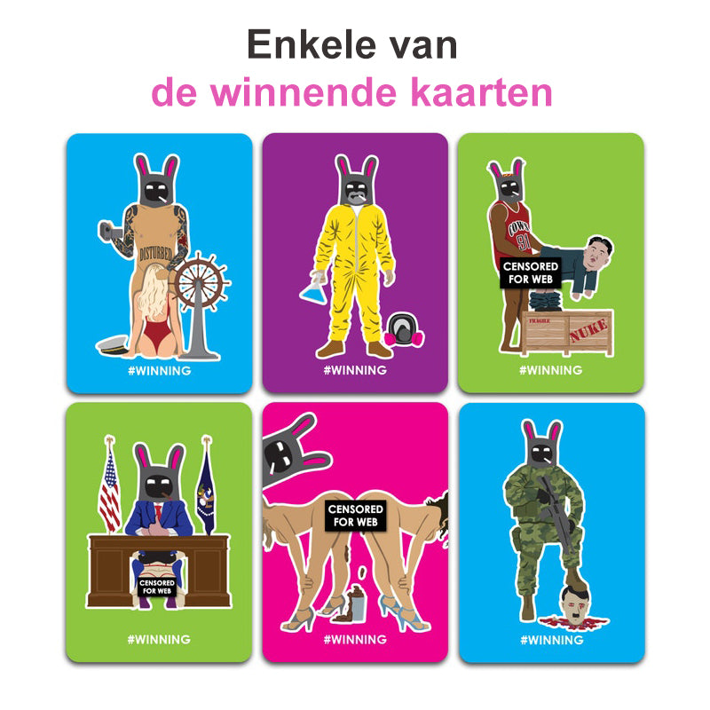 Verstoorde vrienden spelen kaart