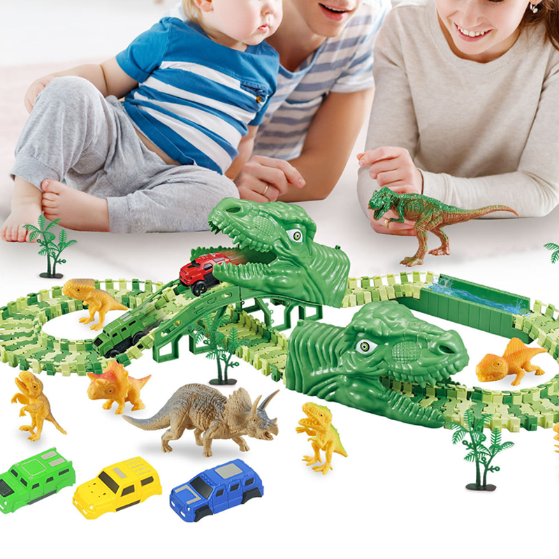 De supercoole dinosaurus racebaan