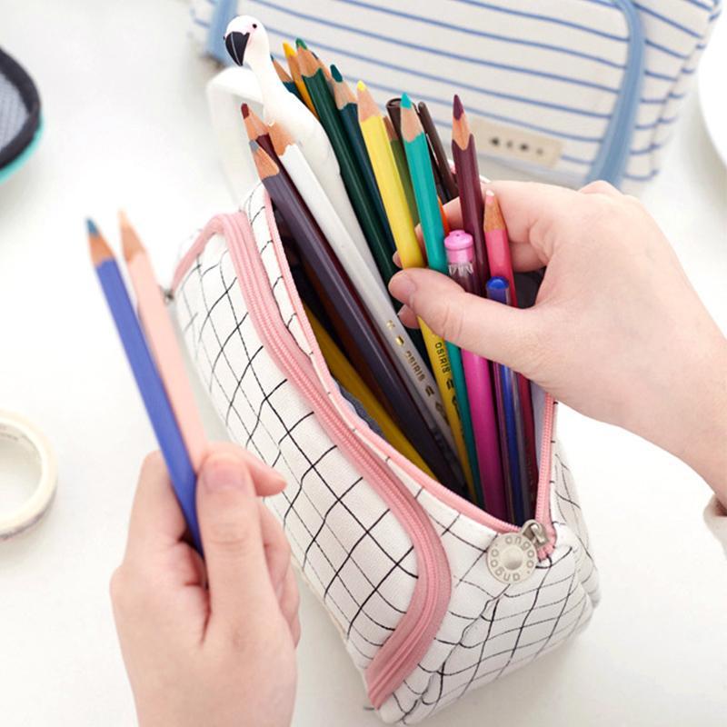 Grote etui van canvas