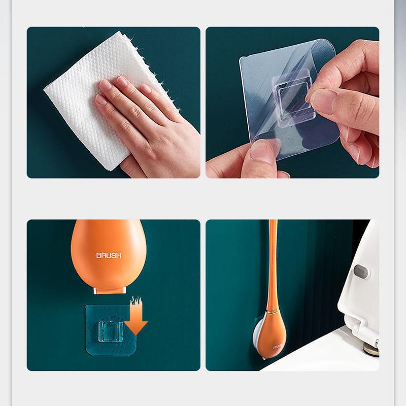 Toiletborstel met lange steel