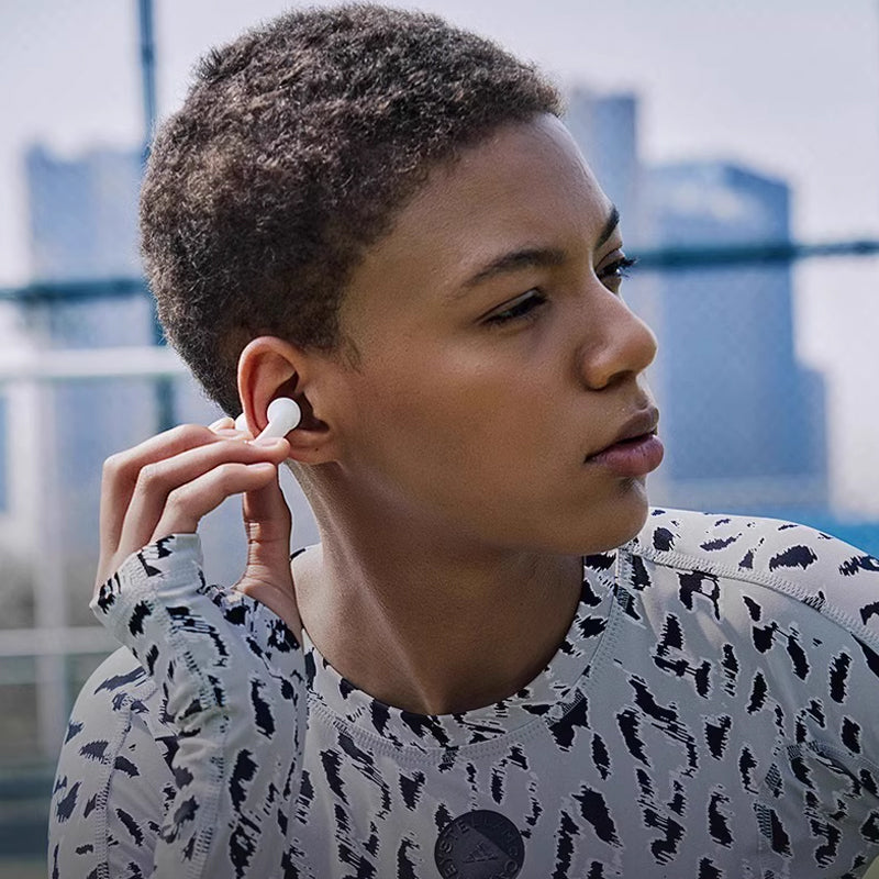 Draadloze Bluetooth-headset in het oor