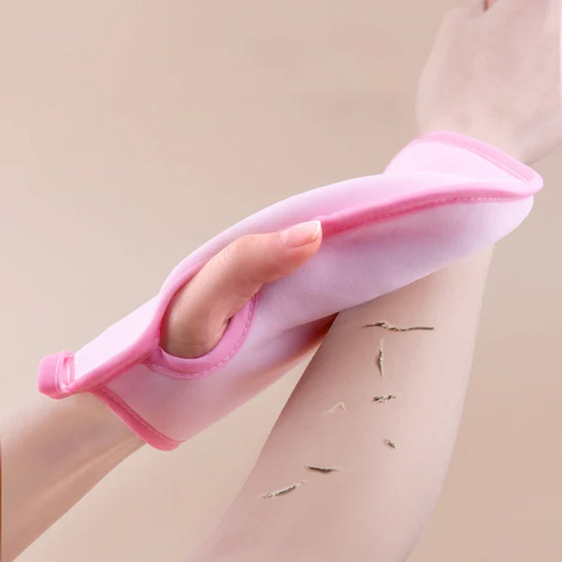 Superzachte exfoliërende badhandschoen