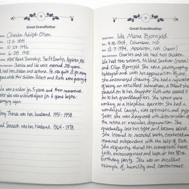 Stamboom Notitieboek - Herinneringen aan Voorouders