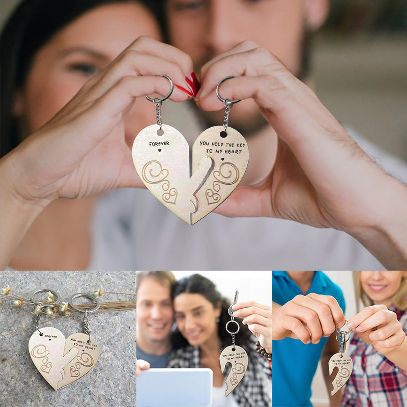 Je hebt de sleutel tot mijn hart en voor altijd paar sleutelhanger