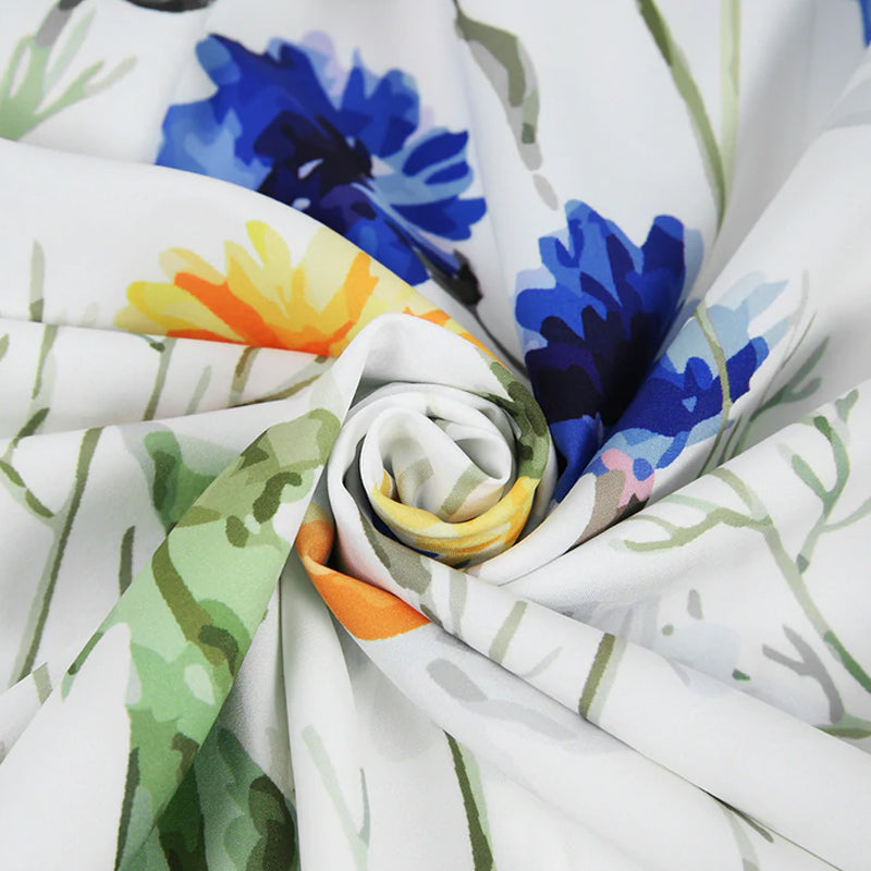 Voorverkoop>Casual jurk met ronde hals en print