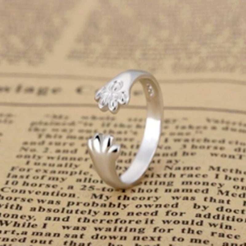 Hond Kat Beer Poot Open Verstelbare Ring