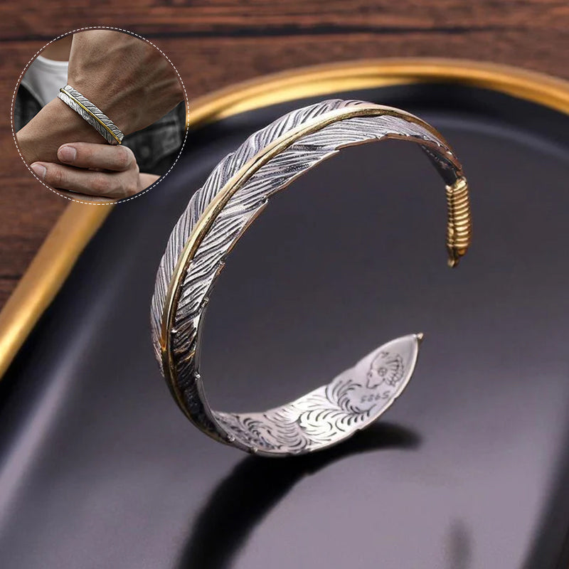 Vintage veren armband