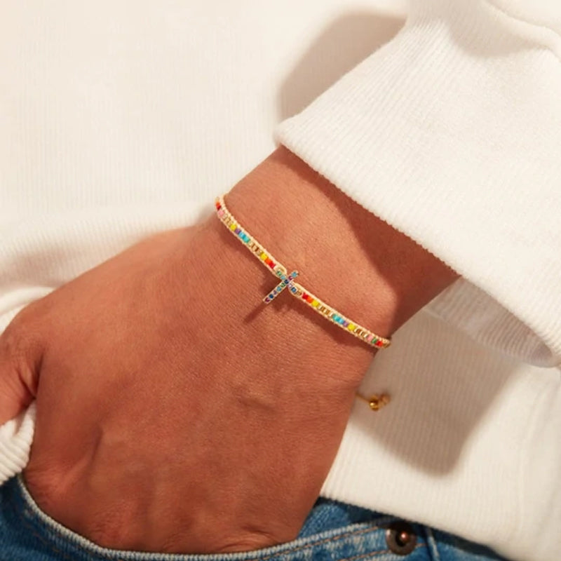 Retro kruis armband