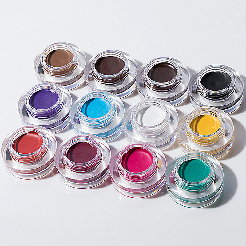 Multifunctionele vierkante wenkbrauwborstel en wenkbrauwcrème