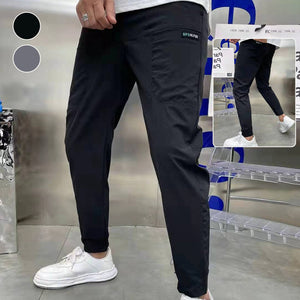 Hoge stretch skinny cargobroek met meerdere zakken voor heren