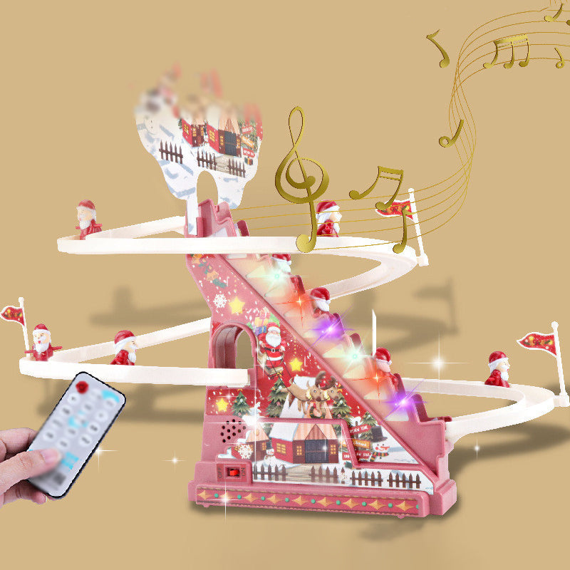 Elektrisch Santa Claus Track Glij speelgoed