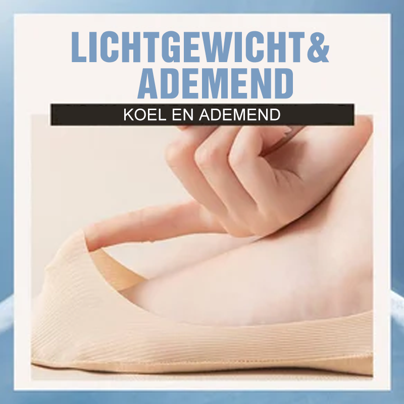 Onzichtbare antislip ijszijden sokken