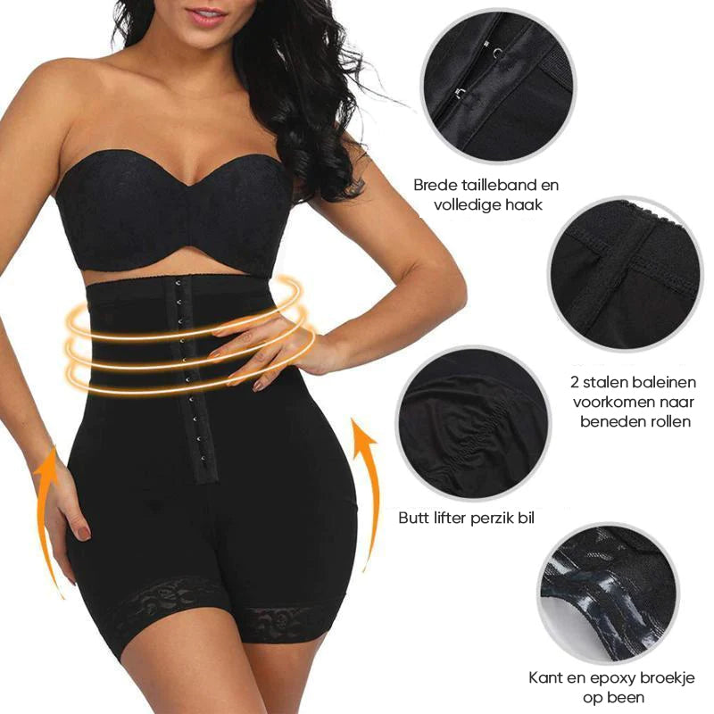 Bodyshaping slipje met hoge taille en compressiegordel