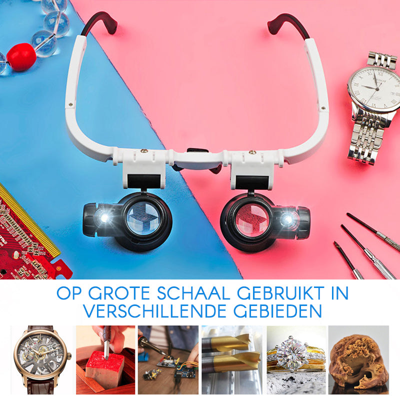 LED-bril Vergrootglas