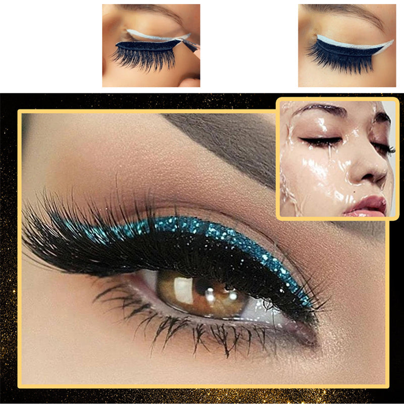 Herbruikbare eyeliner- en wimperstickers (4 paar)