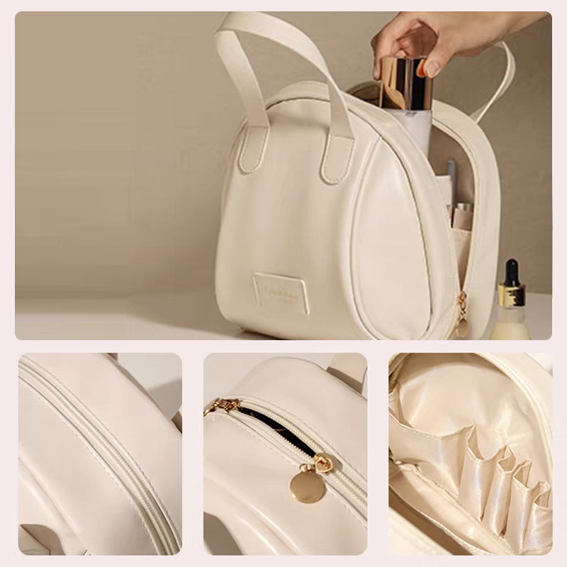 Meerlaagse schelpvormige make-uptas