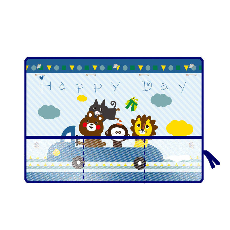 Cartoon autoraam gordijn