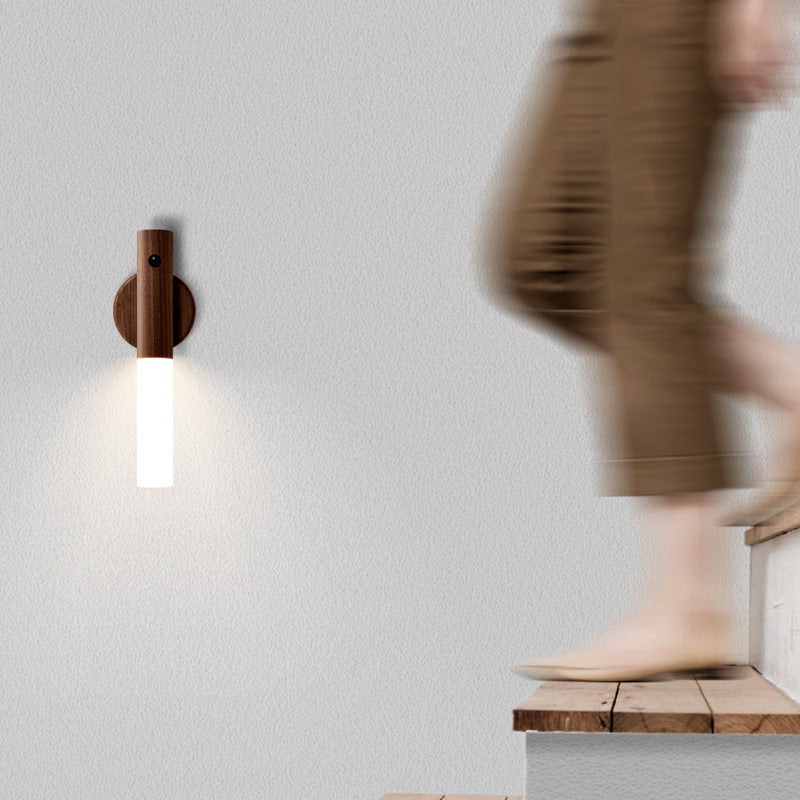360° draaibare houten LED-wandlamp