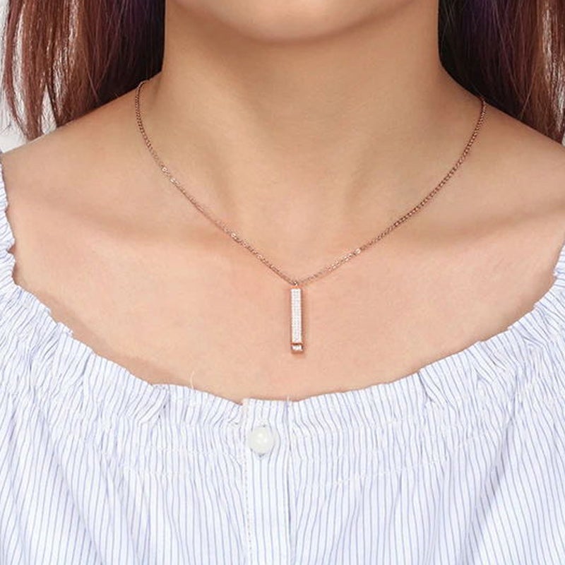 Zirkoon en diamanten ketting