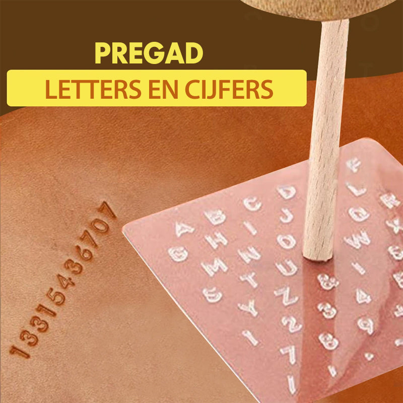 Leer Plastic Embossing Stempel Pons Set