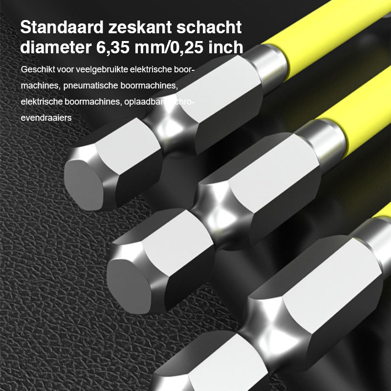 Kruis- en sleuf schroevendraaier bits voor elektriciens