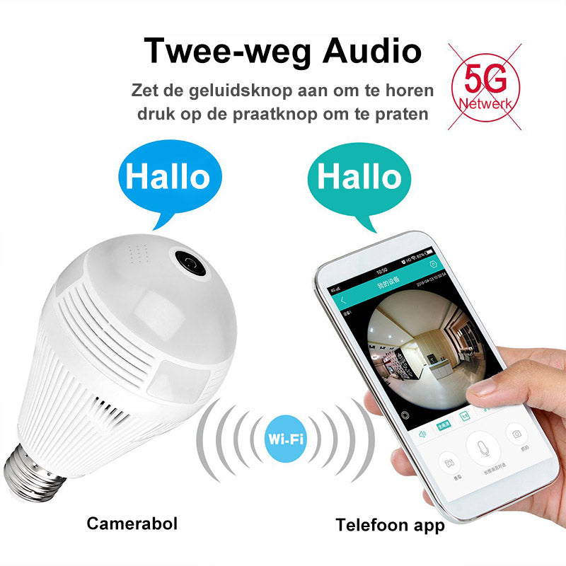 Panoramische beveiligingslamp