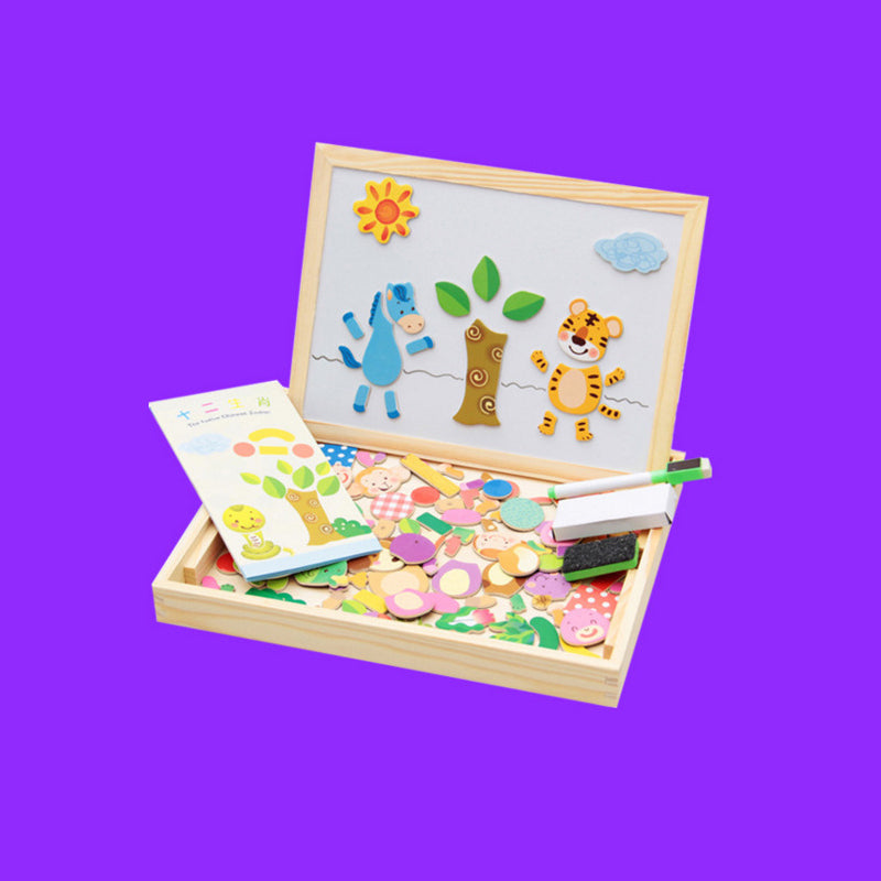 Magnetische Dieren Puzzel Tekentafel