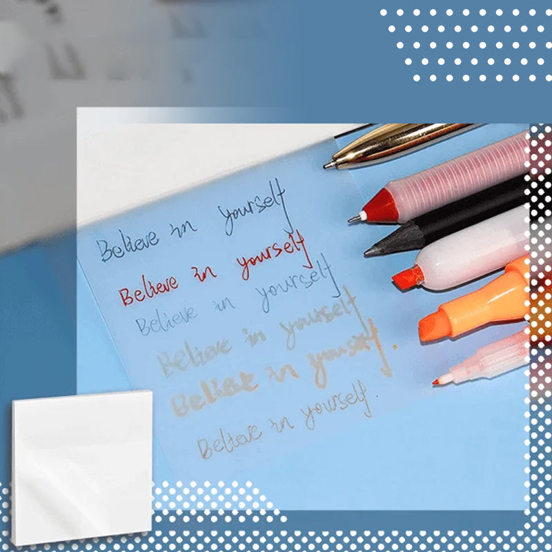 Magische Doorschijnende Plak Notities