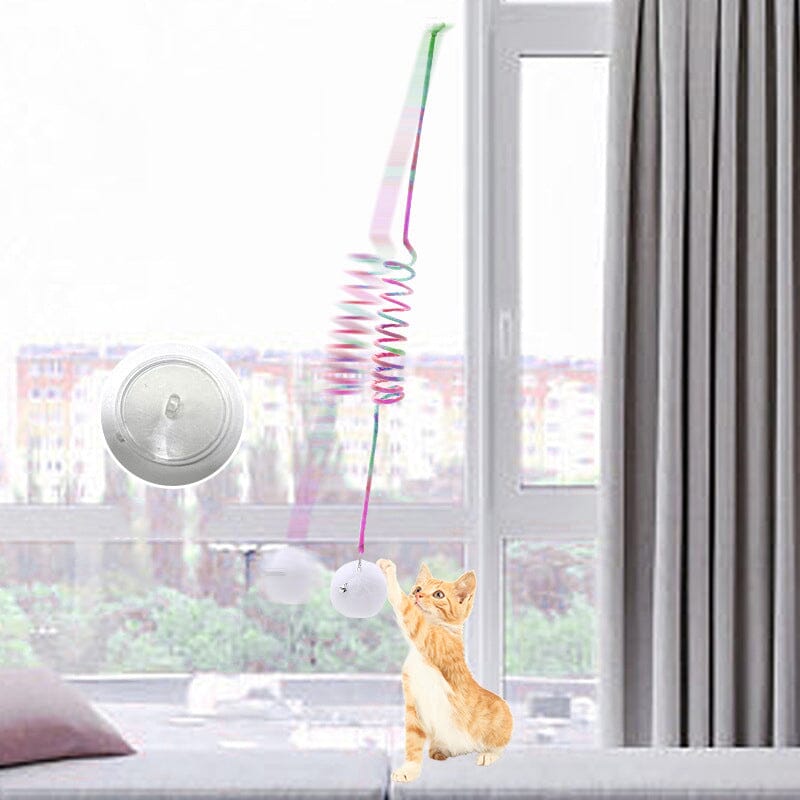Hangend lente pluche kattenspeeltje