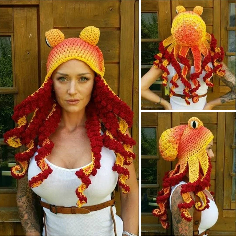 Gehaakte Octopus Hoed