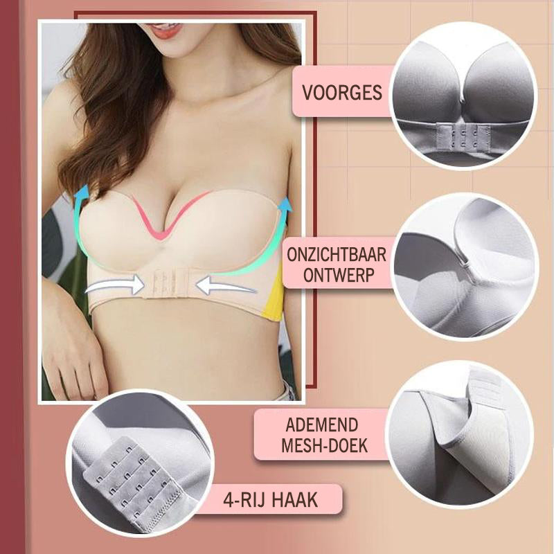 Strapless bh met gesp aan de voorkant