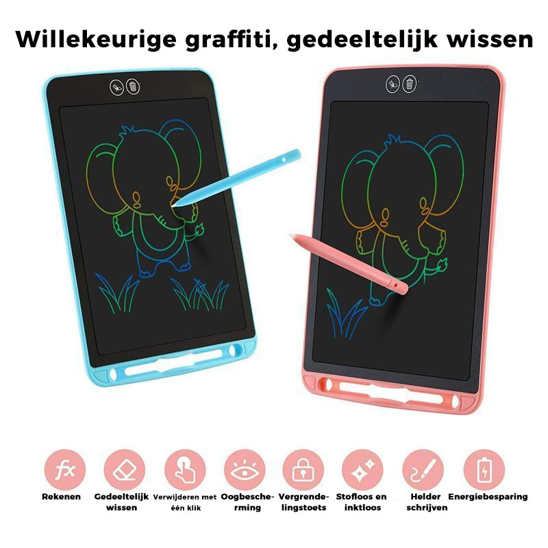 Gedeeltelijk uitwisbaar LCD-schrijfbord