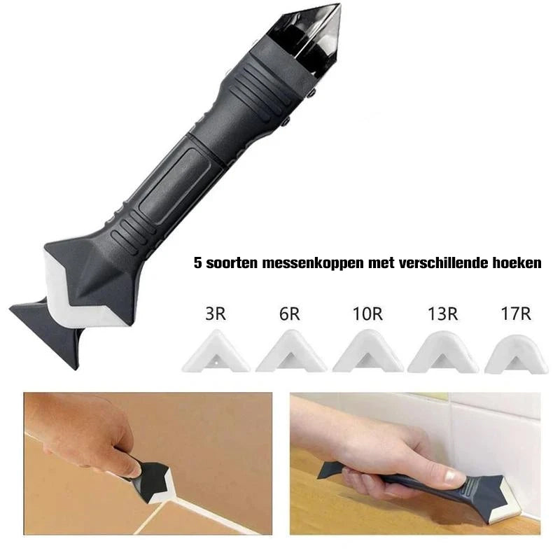 3-in-1 Siliconen plamuur gereedschap