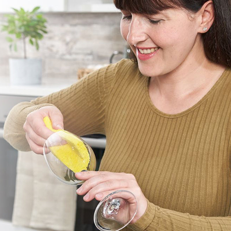 Gecomprimeerde gekleurde spons keukendoek