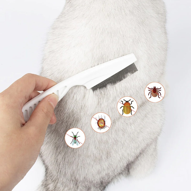 Multifunctionele dierenhaarkam voor het verwijderen van vlooien- en traanvlekken