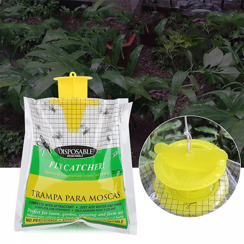 Wegwerpzak voor het vangen van vliegen