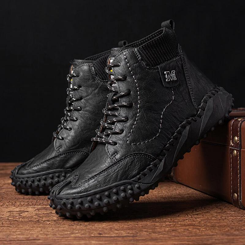 Mannen Retro niet Slip casual enkellaarsjes