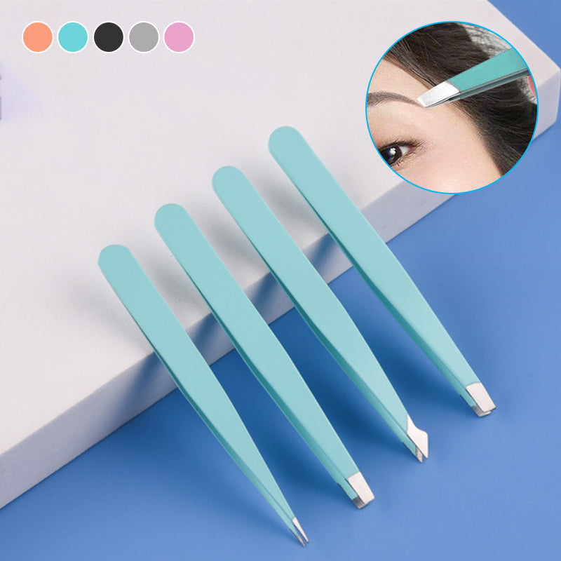 Multifunctionele roestvrijstalen wenkbrauwpincetset