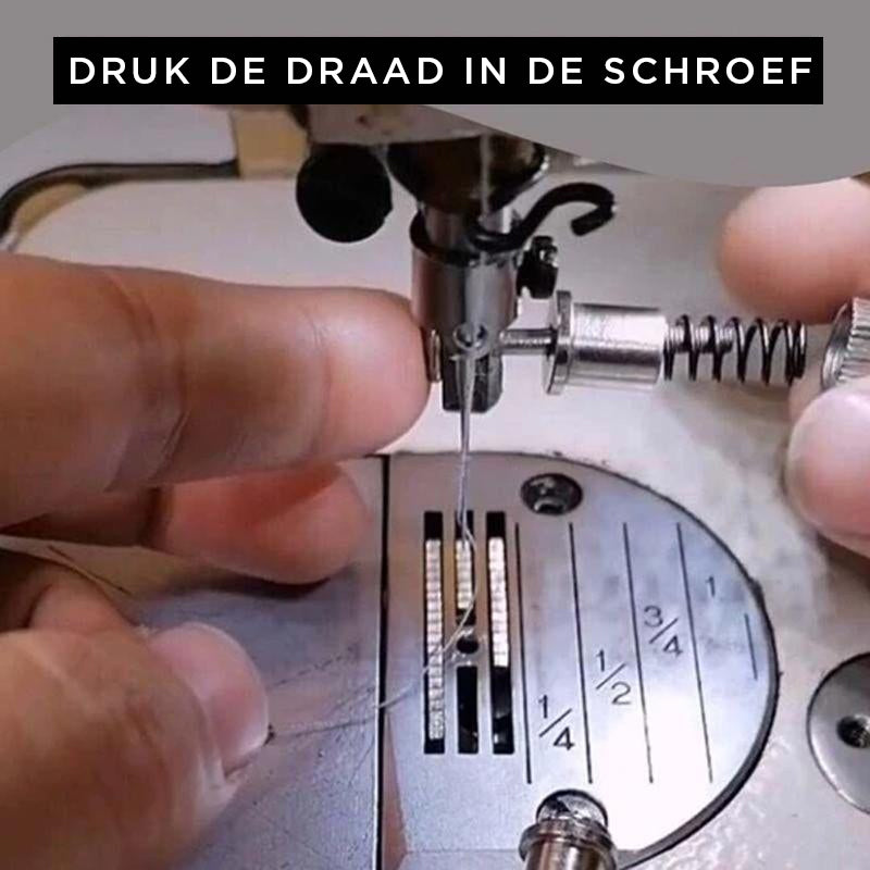 Universele naaivoet schroef