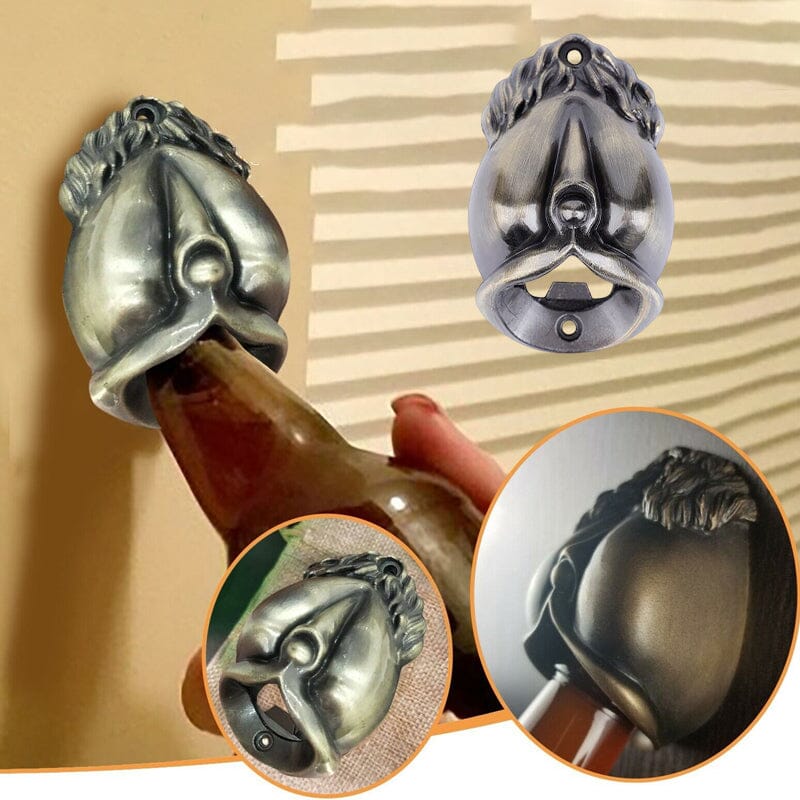 Flessenopener Wandmontage Gegoten Bronzen Sculptuur: De Godin