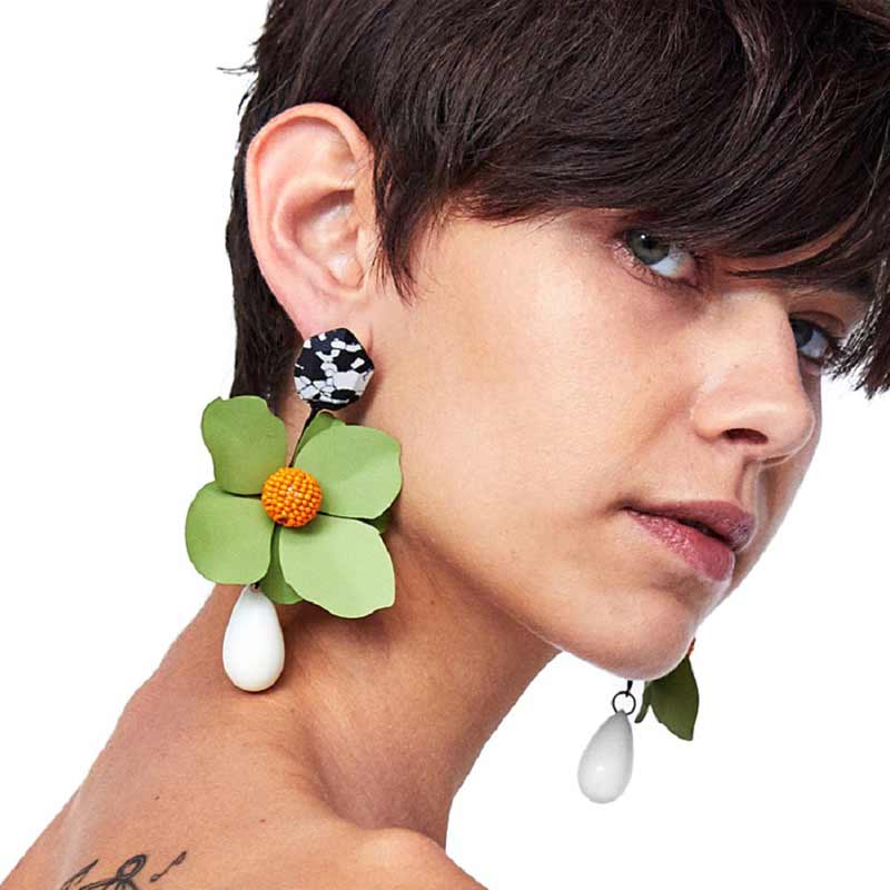 Moderen Bloem Oorbel