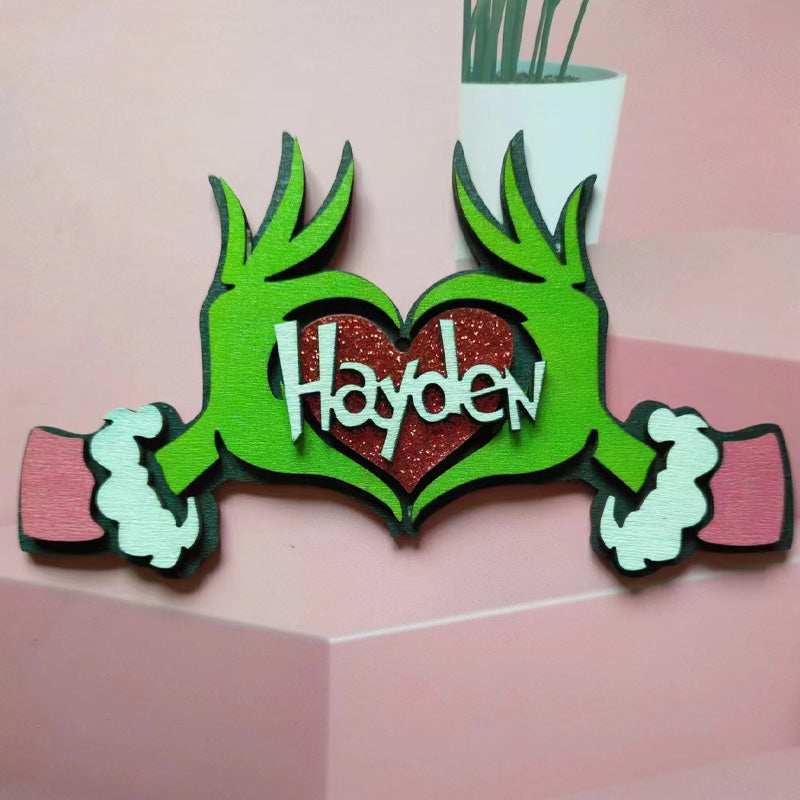 Gepersonaliseerde Grinchmas ornament, kerstversieringen